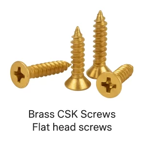 Brass CSK Screws Flat Head Screws