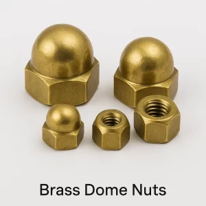 Brass Dome Nuts
