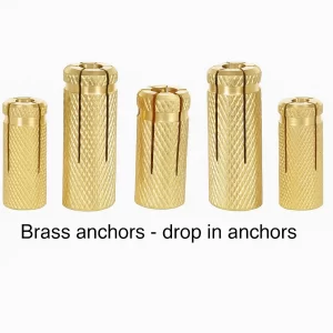 Brass Anchors - Drop in Anchors