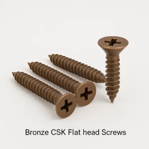 Bronze CSK Flat Head Screws