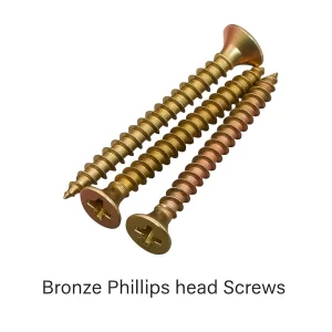 Bronze Phillips Head Screws