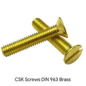 CSK Screws DIN 963 Brass