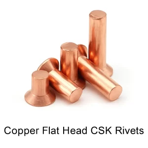 Copper Flat Head CSK Rivets