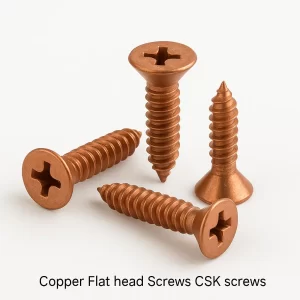 Copper Flat Head Screws CSK Screws