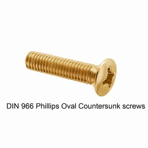 DIN 966 Phillips Oval Countersunk Screws