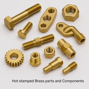 Hot Stamped Brass Parts and Components
